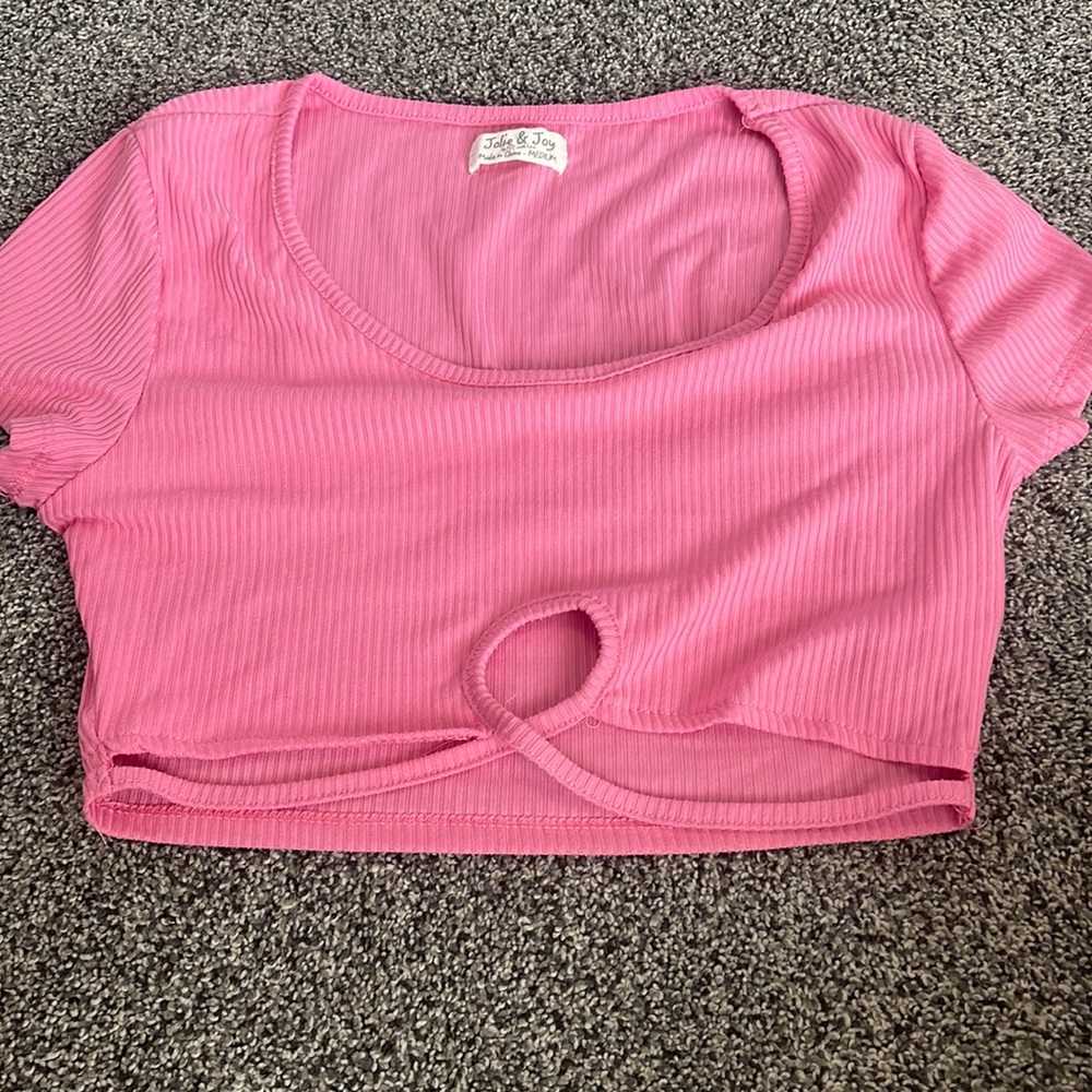 Barbie pink crop top worn once